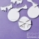 Chipboard "Easter - Easter eggs and bows", 9 pcs