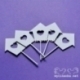 Chipboard "Love Letter - birdhouse", 5 pcs