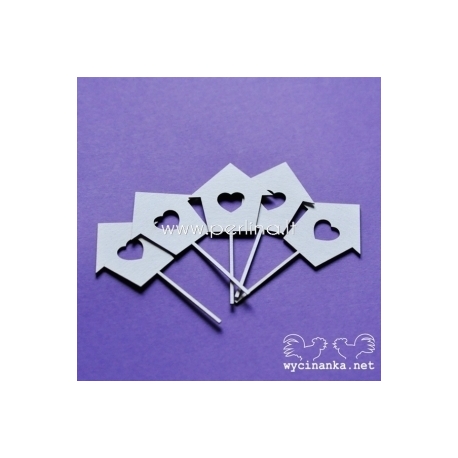 Chipboard "Love Letter - birdhouse", 5 pcs