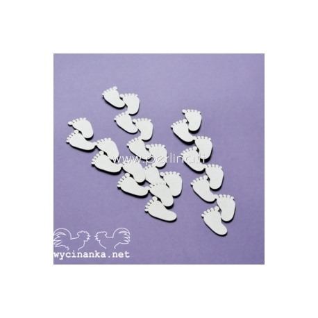 Chipboard "Hello Baby - borders feet", 3 pcs