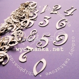 Chipboard "Decorative number", 10 pcs