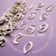Chipboard "Decorative number", 10 pcs