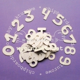 Chipboard "Numbers 1-10", 10 pcs