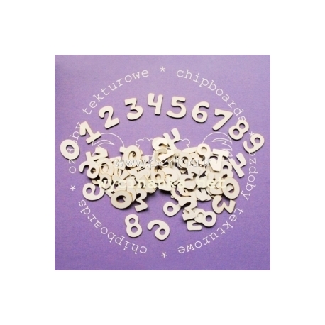 Chipboard "Numbers 1-10", 10 pcs