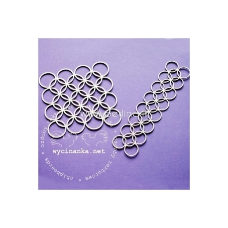 Chipboard "Background & Border - Circle", 2 pcs