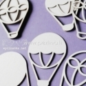 Chipboard "Baloons 3D", 3 pcs