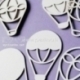 Chipboard "Baloons 3D", 3 pcs