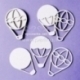 Chipboard "Baloons 3D", 3 pcs