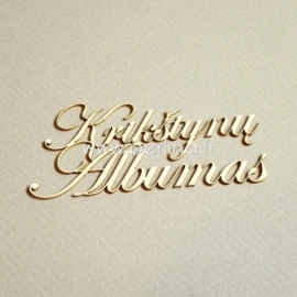 Kartoninė detalė "Krikštynų Albumas", 3 vnt.