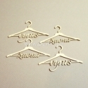 Chipboard "Small hanger with the words - vyras, žmona", 4 pcs