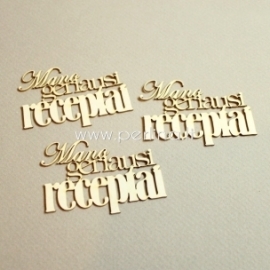 Chipboard "Mano geriausi receptai", 3 pcs