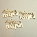 Chipboard "Mano geriausi receptai", 3 pcs