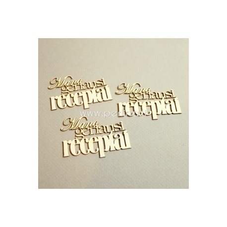 Chipboard "Mano geriausi receptai", 3 pcs