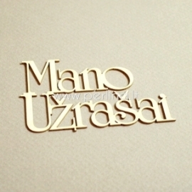 Kartoninė detalė "Mano Užrašai", 3 vnt.