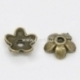 Bead cap, antique bronze, 6x6 mm, 1 pc
