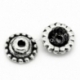 Bead cap, antique silver, 8x3 mm, 1 pc