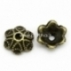 Bead cap, antique bronze, 10x9 mm, 1 pc
