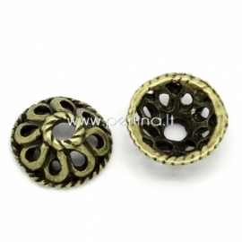 Bead cap, antique bronze, 10 mm, 1 pc