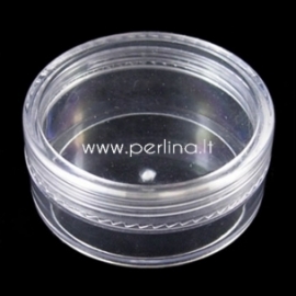 Plastic beads storage container, 5x2,1 cm