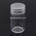 Plastic beads storage container, 2,5x4,8 cm