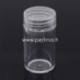 Plastic beads storage container, 2,5x4,8 cm