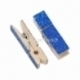 Wood peg, royal blue glitter, 4,5x1,4 cm, 1 pc