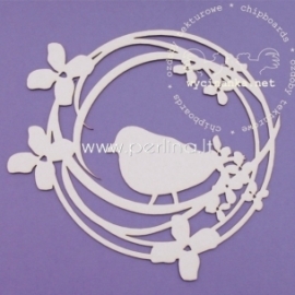 Chipboard "Bird Song 12", 1 pc
