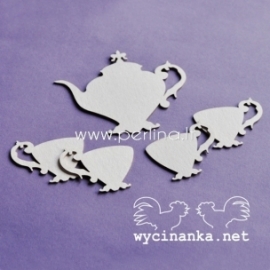 Chipboard "London Fog - Coffee set", 5 pcs