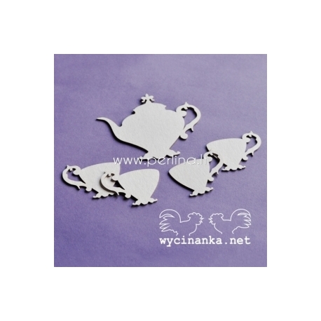 Chipboard "London Fog - Coffee set", 5 pcs