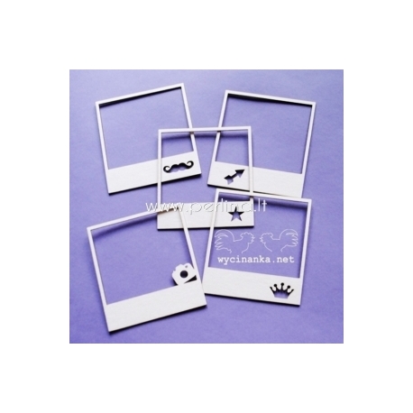 Chipboard "Photo frame, Mix 2", 5 pcs
