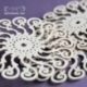 Kartoninė detalė "Rosette - didelės rozetės", 3 vnt.