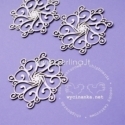 Kartoninė detalė "Let it snow - rozetės 1", 3 vnt.