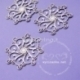 Chipboard "Let it snow - rosettes 1", 3 pcs