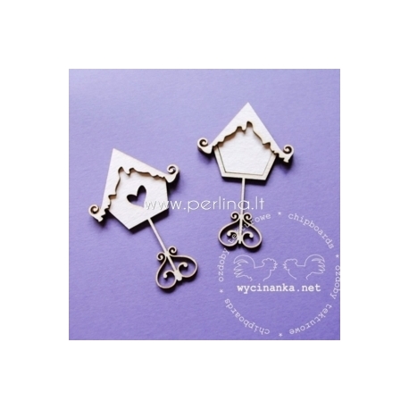 Chipboard "Let it snow - house 7", 2 pcs