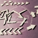 Chipboard "Arrows - four models", 40 pcs