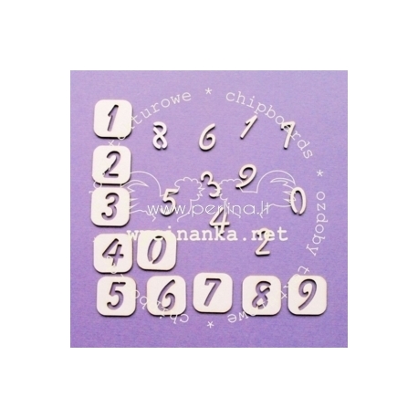 Chipboard "Number", 20 pcs