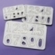 Chipboard "Number - three leaves", 30 pcs