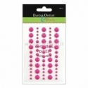 Eyelet Outlet Adhesive-Back Enamel Dots, dark pink, 60/pkg