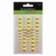 Eyelet Outlet Adhesive-Back Enamel Dots, bright yellow, 60/pkg