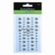 Eyelet Outlet Adhesive-Back Enamel Dots, gray, 60/pkg