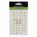 Eyelet Outlet Adhesive-Back Enamel Dots, ivory, 60/pkg