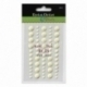 Eyelet Outlet Adhesive-Back Enamel Dots, ivory, 60/pkg
