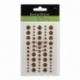 Eyelet Outlet Adhesive-Back Enamel Dots, gold, 60/pkg