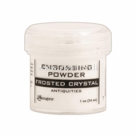 Reljefiniai milteliai "Embossing Powder - Antiquities frosted crystal", 34 g.