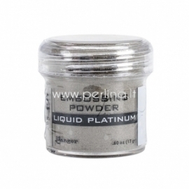 Reljefiniai milteliai "Embossing Powder - Liquid Platinum", 17 g.