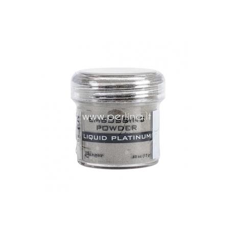 Reljefiniai milteliai "Embossing Powder - Liquid Platinum", 17 g.