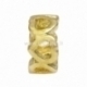 Bracelet accessory heart pattern, gold plated, 11x5 mm