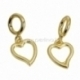 Bracelet accessory "Heart", gold plated, 28x13 mm