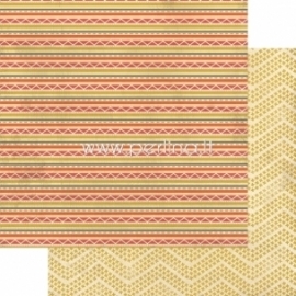 Paper "Indie Chic - Ginger - Travel Stripes", 30,5x30,5 cm