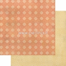 Paper "Indie Chic - Citron - Party Tangerine", 30,5x30,5 cm